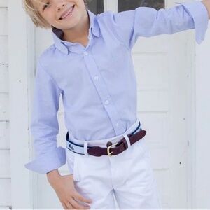 Nantucket Kids Chambray Button Down Shirt - Blue